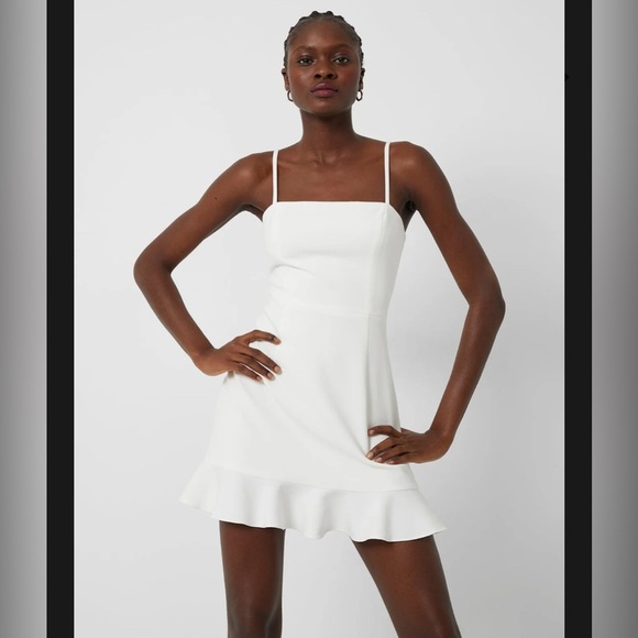 NEW FRENCH CONNECTION- Whisper Frill Hem Dress - Picture 1 of 7